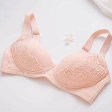 Load image into Gallery viewer, 里仁無痕涼感無鋼圈蕾絲內衣 (粉色)Leezen Organic Wireless Lace Bra-Pink