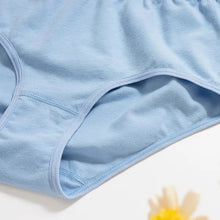 Load image into Gallery viewer, 里仁女高腰內褲 冰藍 Leezen Organic Panties High-Rise-Ice Blue