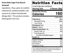 Load image into Gallery viewer, 烘焙客無糖餅乾-海苔 Home Bake Sugar Free Biscuit-Seaweed