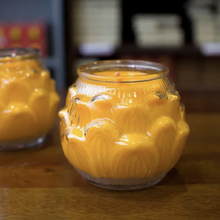 Load image into Gallery viewer, 里仁大酥油燈-蓮花燈 Leezen Vegetable Oil Candle (3 days)