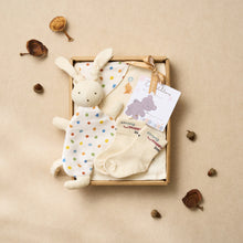 Load image into Gallery viewer, 里仁長耳兔用品禮盒 紅 Leezen Organic Cotton Baby Gift Box-Rabbit Red