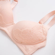 Load image into Gallery viewer, 里仁無痕涼感無鋼圈蕾絲內衣 (粉色)Leezen Organic Wireless Lace Bra-Pink