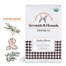 Load image into Gallery viewer, Grounds & Hounds Coffee Co. Organic Alpha Blend™ Dark Roast (Ground)