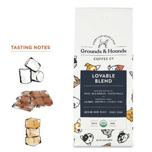 Load image into Gallery viewer, Grounds & Hounds Coffee Co. Organic Lovable Blend (Whole Bean)
