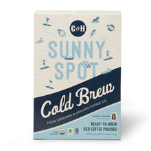 Load image into Gallery viewer, Grounds & Hounds Coffee Co. Sunny Spot Cold Brew Coffee Pouches