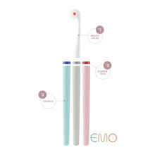 Load image into Gallery viewer, 日本製 KURUN銀離子EMO環保型咕嚕牙刷 (3柄1頭) KURUN Plaque Remover (Brush Headx1+Handlex3)