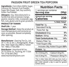 Load image into Gallery viewer, Heartland NY Passion Fruit Green Tea Popcorn