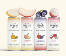 Load image into Gallery viewer, Moshi Sparkling Water Lychee & Vanilla