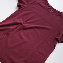 Load image into Gallery viewer, 里仁女有機棉垂墜開衩長上衣-紫 Leezen Women's Organic Cotton Top- Purple