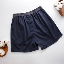 Load image into Gallery viewer, 里仁男平口寬內褲(藍) Leezen Organic Cotton Male Boxer Shorts