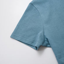 Load image into Gallery viewer, 里仁女亨利領短上衣(灰藍) Leezen Organic Cotton Shirt- Grey Blue