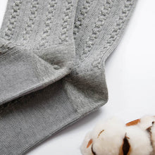 Load image into Gallery viewer, 里仁立體麻花中筒襪-灰 Leezen Organic Cotton Calf Socks-Grey