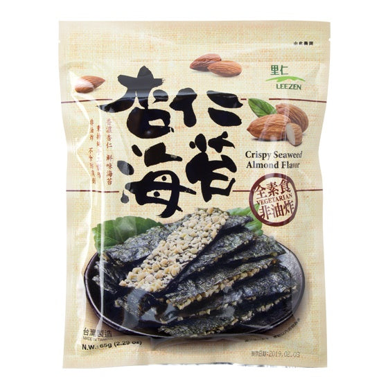 里仁杏仁海苔脆片 Leezen Crispy Seaweed Almond Flavor