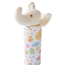 Load image into Gallery viewer, 里仁有機棉翹鼻象安撫巾 Leezen Organic Cotton Baby Comfort Towel-Elephant
