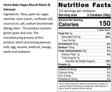 Load image into Gallery viewer, 【Mix &amp; Match】烘焙客純素餅乾-葡萄燕麥 Home Bake Vegan Biscuit-Raisin&amp;Oatmeal
