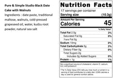 Load image into Gallery viewer, 樸實原味核桃棗泥糕 Pure &amp; Simple Studio Black Date Cake with Walnuts
