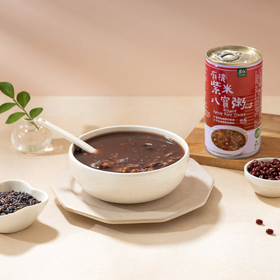 Purple Rice Congi 里仁有機紫米八寶粥 Leezen Organic Purple Rice Congee|紐約心田 Heartland NY