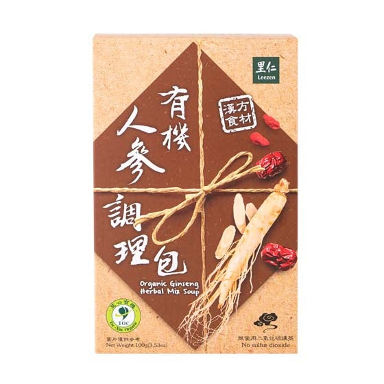 里仁有機人參調理包 Leezen Organic Ginseng Herbal Mix Soup