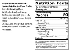 Load image into Gallery viewer, 自然主義蕎麥紫菜奇亞籽蘇打餅 Natural's Idea Buckwheat &amp; Seaweed &amp; Chia Seed Soda Cracker
