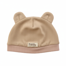 Load image into Gallery viewer, 里仁小熊帽 棕 Leezen Organic Cotton Baby Bear Hat-Brown
