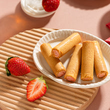 Load image into Gallery viewer, 里仁草莓捲心酥 Leezen Strawberry Wafer Rolls

