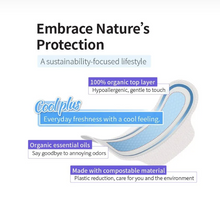 Load image into Gallery viewer, Lhamo Cool Plus Organic Herbal Pads- Day Use (10 Pads)
