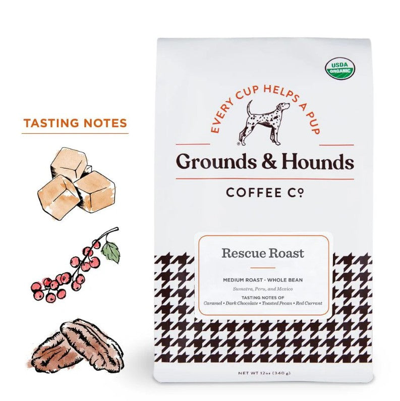Grounds & Hounds Coffee Co. Organic Rescue Roast (Whole Bean)