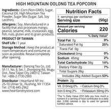 Load image into Gallery viewer, Heartland NY High Mountain Oolong Tea Popcorn
