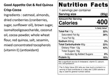 Load image into Gallery viewer, 口福不淺紅藜燕麥脆片-可可 Good Appetite Oat &amp; Red Quinoa Crisp-Cocoa
