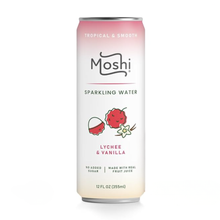 Load image into Gallery viewer, Moshi Sparkling Water Lychee &amp; Vanilla
