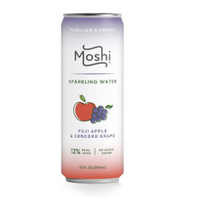 Load image into Gallery viewer, Moshi Sparkling Water Fuji Apple &amp; Concord Grape

