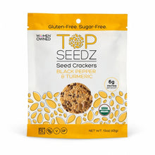 Load image into Gallery viewer, Top Seedz Black Pepper &amp; Turmeric Cracker
