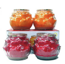 Load image into Gallery viewer, 里仁大酥油燈-蓮花燈 Leezen Vegetable Oil Candle (3 days)
