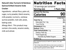 Load image into Gallery viewer, 自然主義薑黃彩虹藜麥蘇打餅 Natural's Idea Turmeric &amp; Rainbow Quinoa &amp; Black Sesame Soda Cracker
