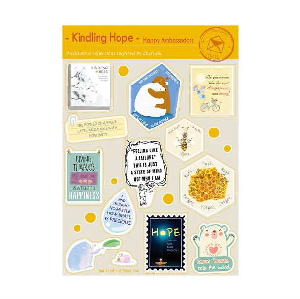 希望新生插圖貼紙-幸福歡頌 Kindling Hope Stickers-Song of Happiness