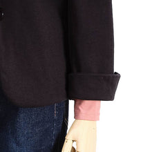 Load image into Gallery viewer, 里仁天絲休閒西裝外套-黑 Leezen Women&#39;s Organic Cotton Casual Blazer
