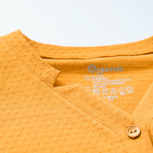 Load image into Gallery viewer, 里仁女有機棉點點文藝V領衫-暖陽 Leezen Women&#39;s Organic Cotton V neck Top-Orange

