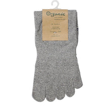 Load image into Gallery viewer, 里仁有機棉五趾襪(竹棉) Organic 5 Finger Toe Socks (Grey)
