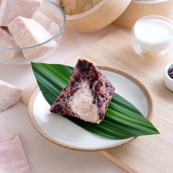 里仁椰香紫米芋泥粽 Leezen Coconut-Flavored Purple Rice and Taro Dumpling
