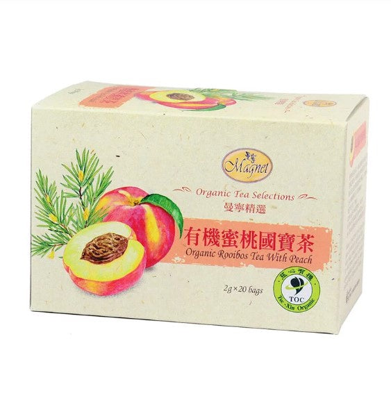 曼寧有機蜜桃國寶茶 Magnet Organic Rooibos Tea With Peach (20 Tea Bags)
