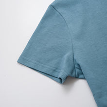 Load image into Gallery viewer, 里仁女亨利領短上衣(灰藍) Leezen Organic Cotton Shirt- Grey Blue
