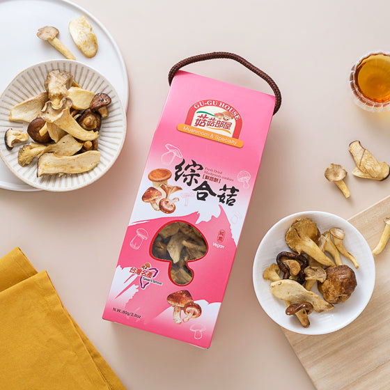 里仁鮮菇餅(綜合菇) Leezen Fresh Dried Mushroom Cookies(Mixed flavors)
