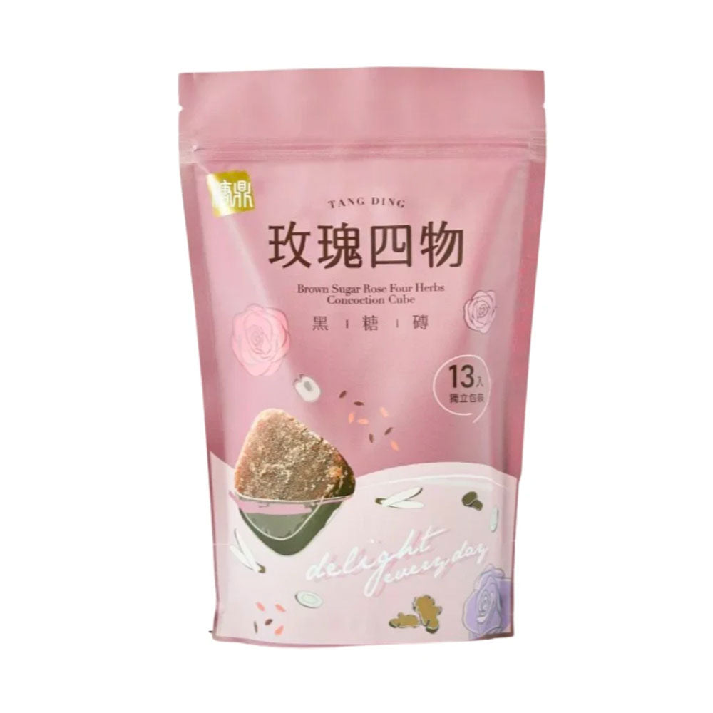 糖鼎黑糖玫瑰四物茶 Tang Ding Brown Sugar Four Herbs Concoction Tea Cube