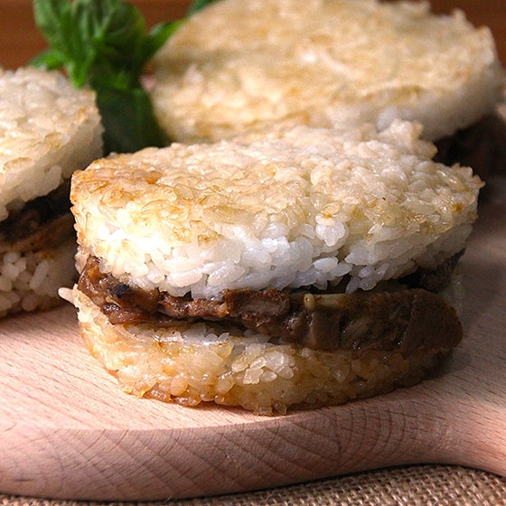 里仁沙茶鮮菇米漢堡 Leezen Rice Burger-Barbecus Sauce Mushroom
